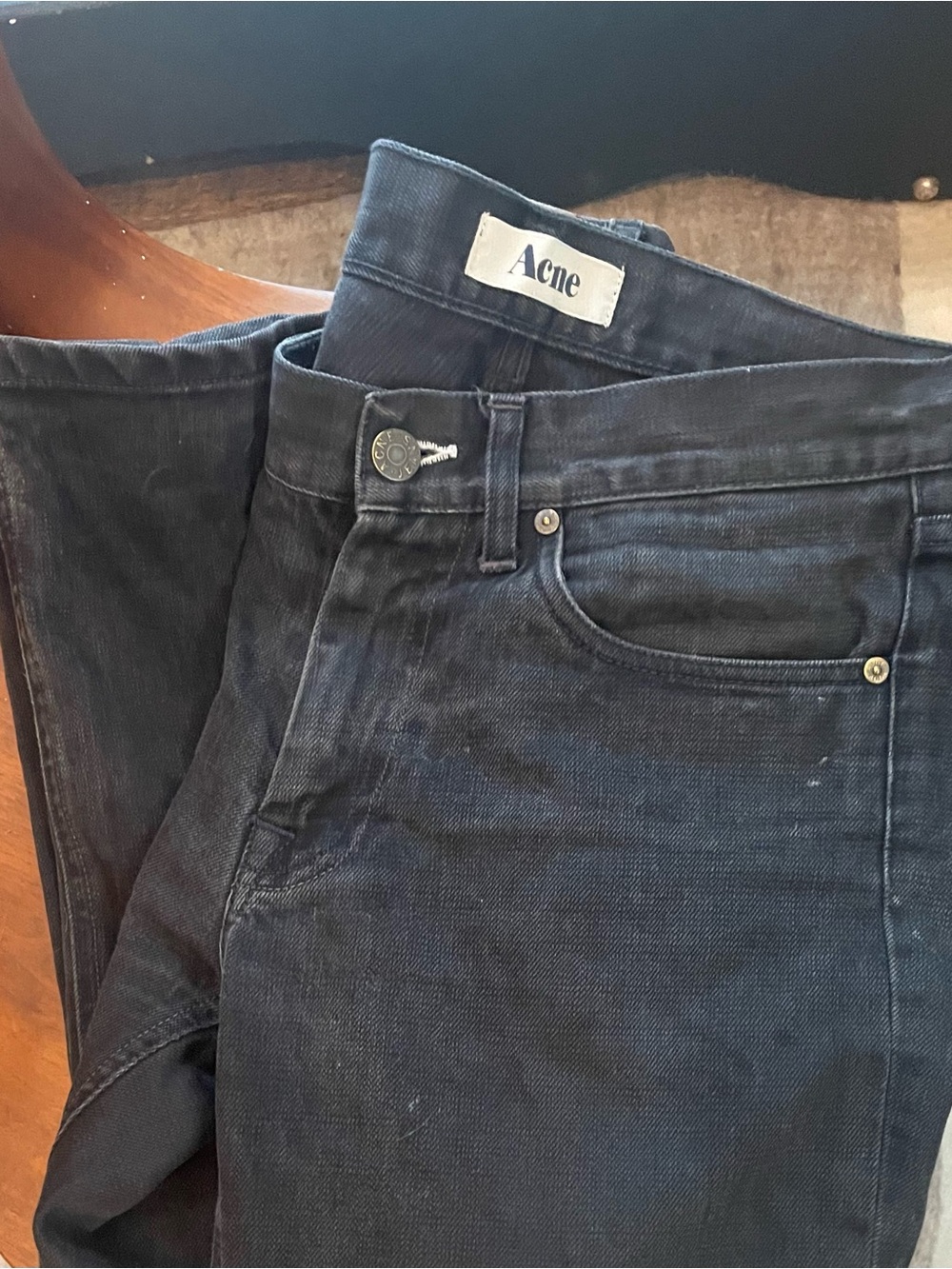 Acne "Mic Raven" Black Jeans 31/33